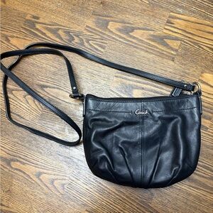Coach Black Leather Crossbody Bag